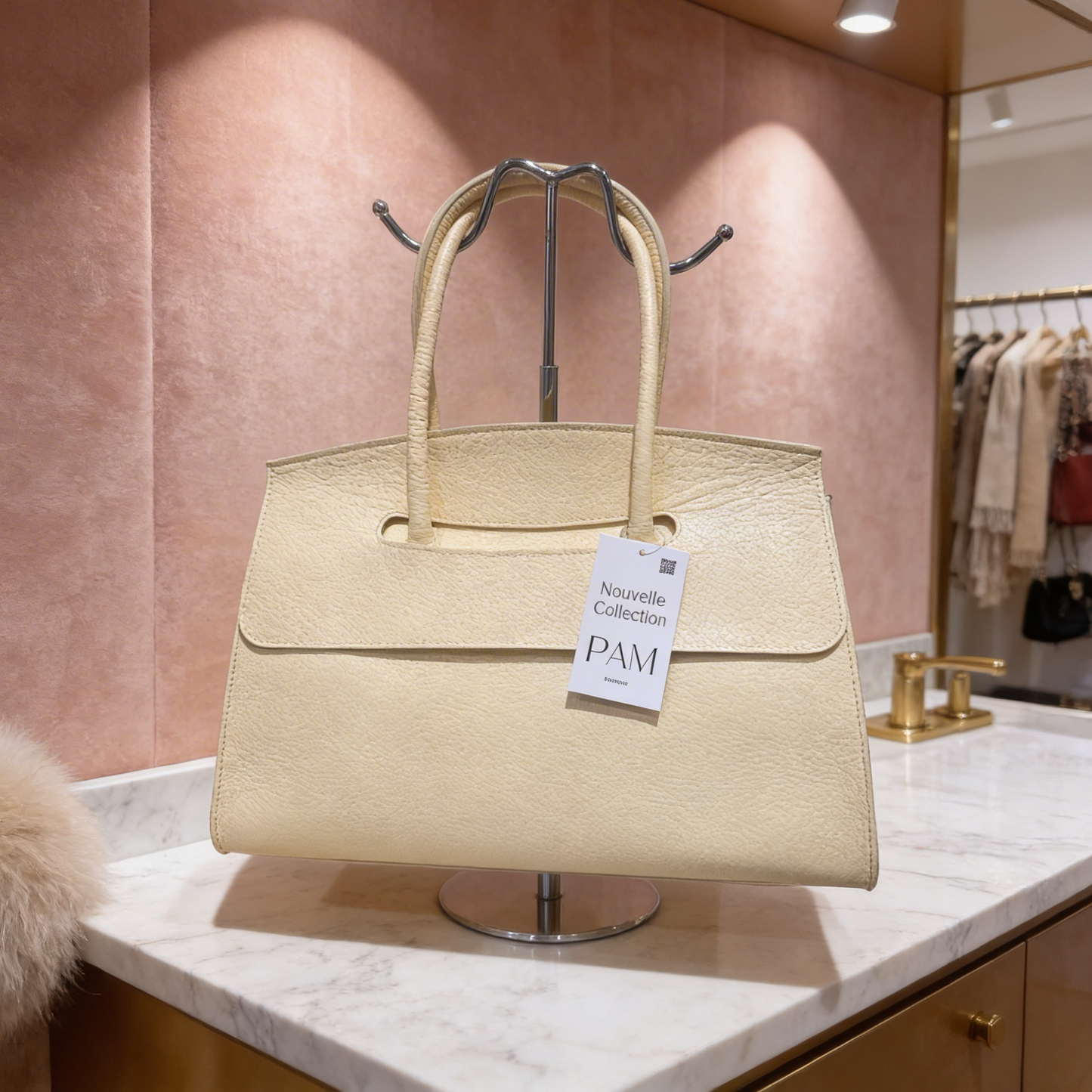 SAC CUIR MORGANE JAUNE