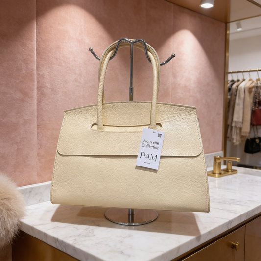 SAC CUIR MORGANE JAUNE