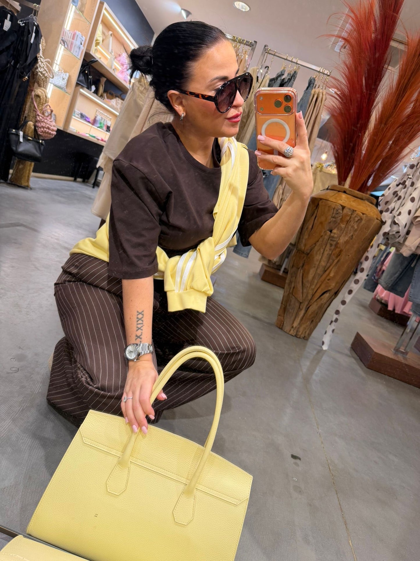 T-SHIRT BALI BRUN