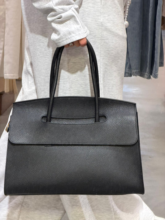 SAC CUIR MORGANE NOIR
