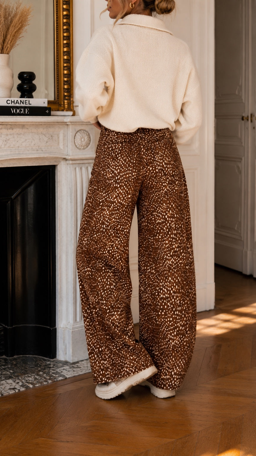 PANTALON JADE imprimé - vue de dos