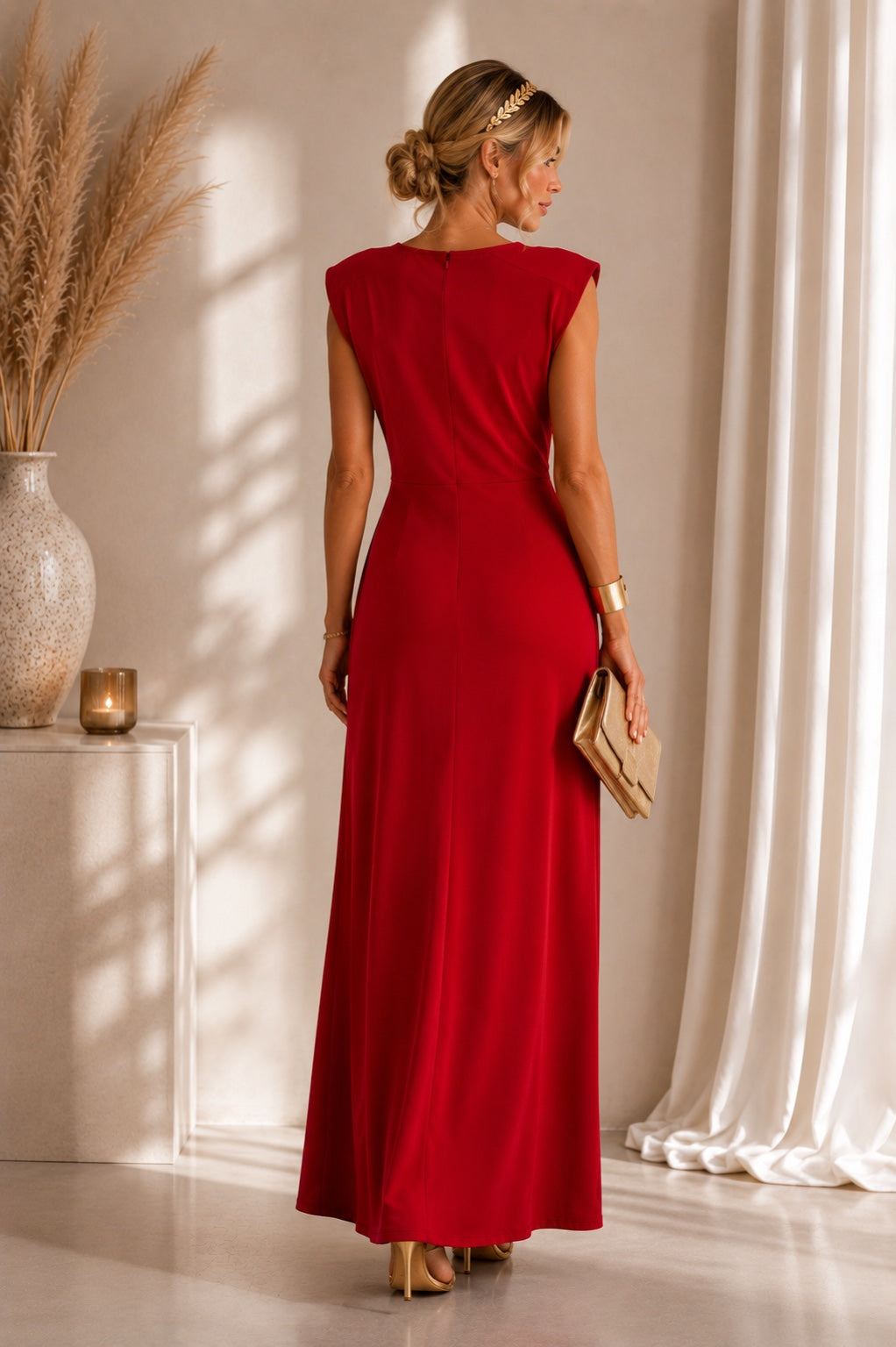 Robe Laly rouge - vue de dos