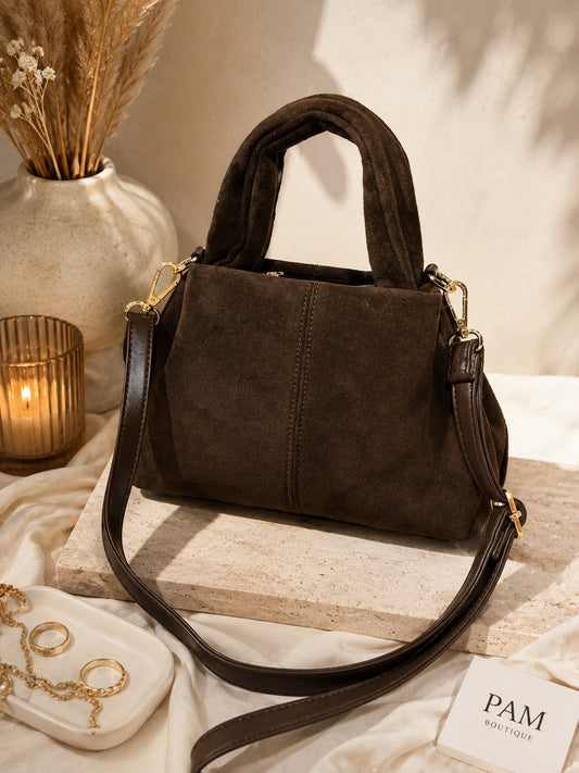 SAC NINA brun détail